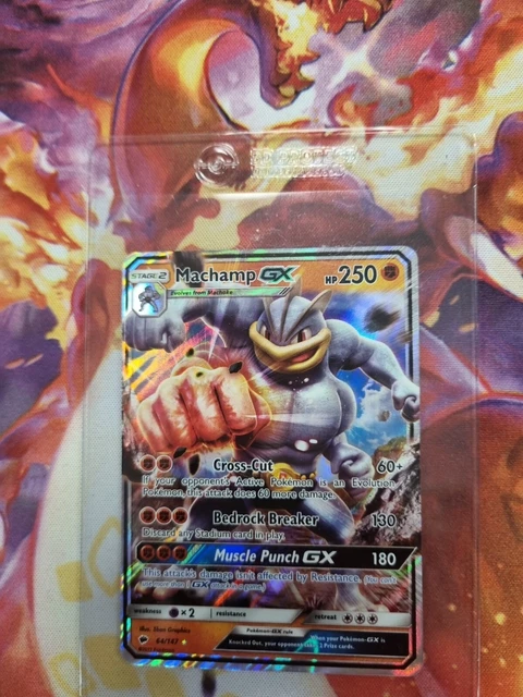 Pokemon - Machamp GX - 64/147 - SM Burning Shadows - Half Art