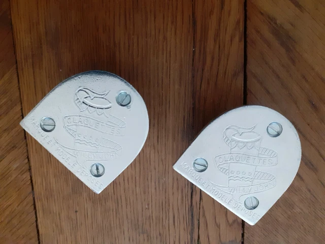 2 Lot de 2 Fers Pour Claquettes – Willy John Marque Et Modèle Déposé TBE
