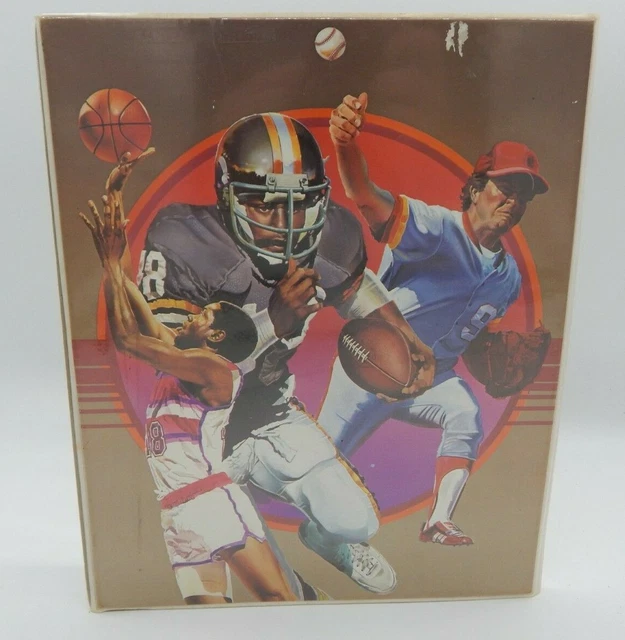 Vintage Mead Sports Data Center Trapper Keeper Binder Baseball Football & More