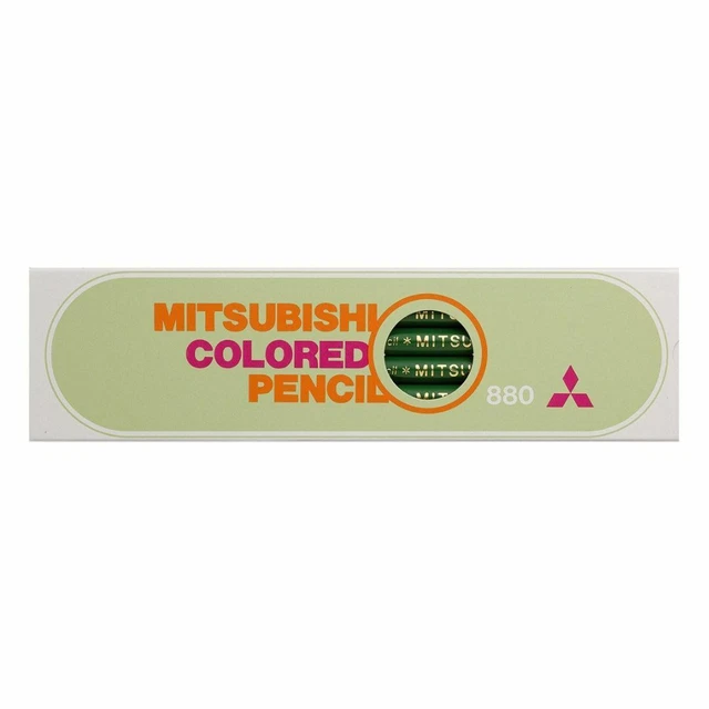 Mitsubishi Pencil Colored 880 Single Color Green Dozen K880.6