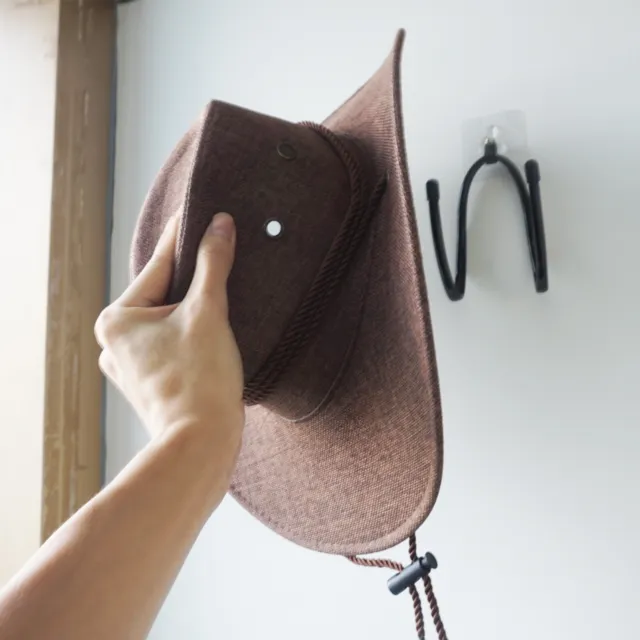 Cowboy Hat Adjustable Rack Hat Holder Hat Organizer Hat Wall Mount Self-adhesive