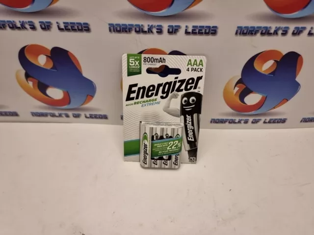 Energizer AAA 800mAh NiMH Extreme wiederaufladbare Batterien LR03 vorinstalliert x 4 M