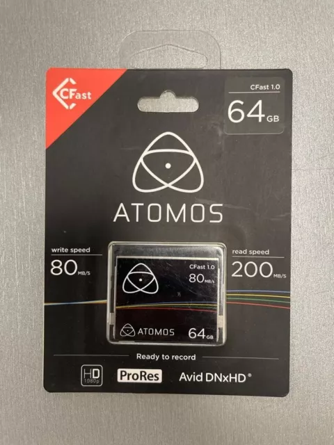 Atomos AO-ATOMCFT064 Cfast 1.0 64GB Media for Ninja Star Brand New