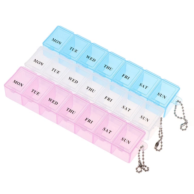 7 Days Weekly Pill Medicine Box Holder Storage Organizer Container Case Pil  BII