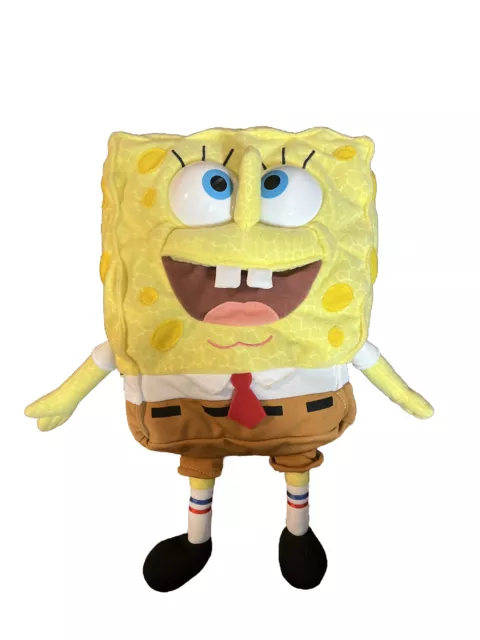 VINTAGE 2000 BABBLING Spongebob SquarePants Talking Plush Mattel