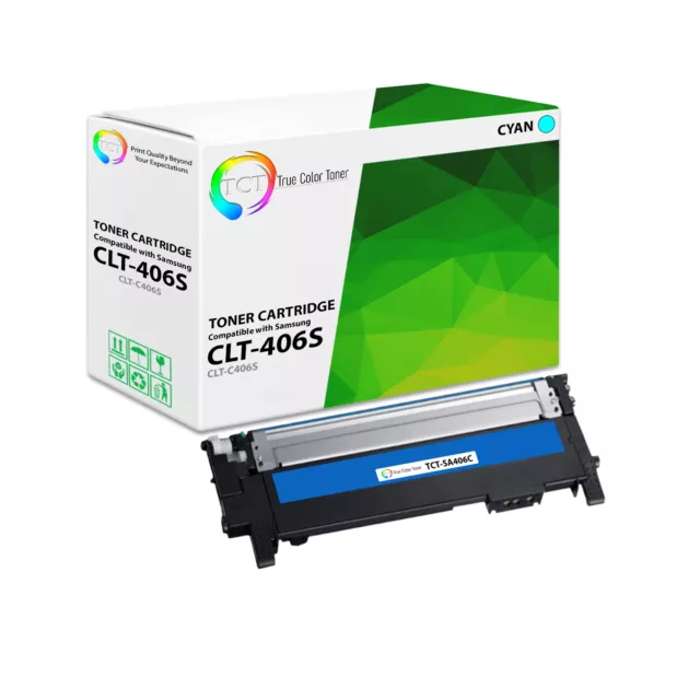 TCT CLT406S Cyan Toner Cartridge For Samsung CLP 360 365 CLX 3300 3305fw series