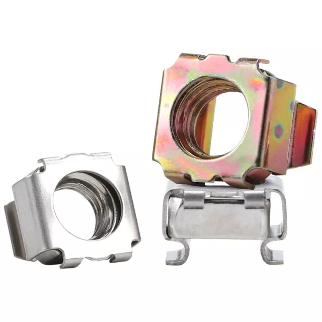 M4 M5 M6 M8 M10 M12 Cage Nuts Floating Nuts Cabinet Nut Steel Color Zinc/Nickel
