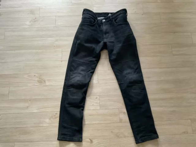 Rokker Rokkertech tapered slim black motorcycle jeans