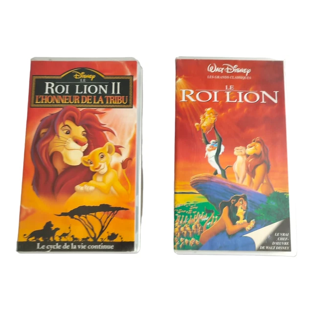 LOT CASSETTES VIDÉOS VHS Walt Disney Le Roi Lion Dessin Animé K7 Enfant