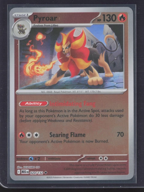POKÉMON TCG | Mega Evolution | Pyroar | 024/132 | Reverse Holo | NM $2. ...