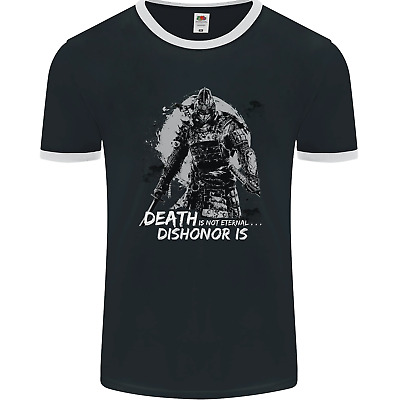 Death Not Eternal Martial Arts MMA Samurai Mens Ringer T-Shirt FotL