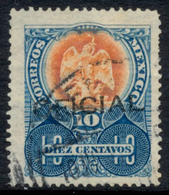 yae18 Mexico O69 10ctv Yr 1910 OFICIAL Used Nice Stamp to Add to your Collection