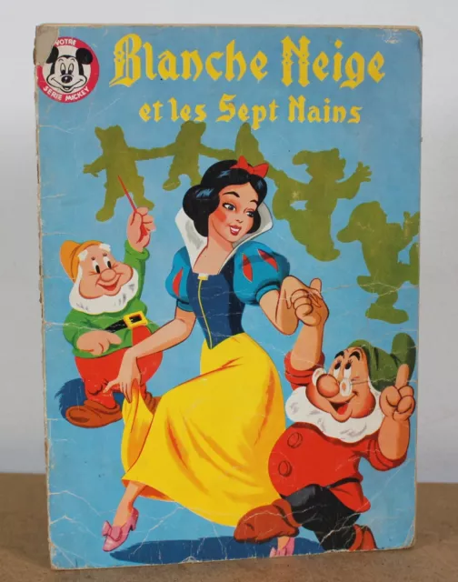 BLANCHE NEIGE ET les Sept Nains Walt Disney 1965 Série Mickey N°25 EUR