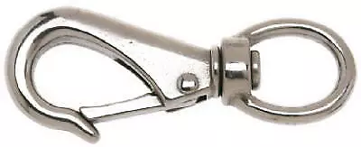 Stainless Steel Rigid Round Eye Quick Snap, 3/4-In.