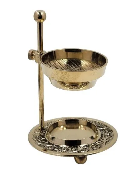 Brass Adjustable 4" Resin Incense Burner Candle Holder For Home