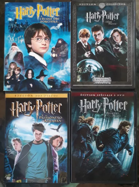 Lot 4 DVD Harry Potter