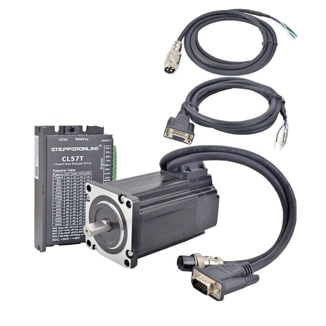 STEPPERONLINE 428oz.in Closed Loop Stepper Motor Nema 24 3Nm Hybrid Servo Driver