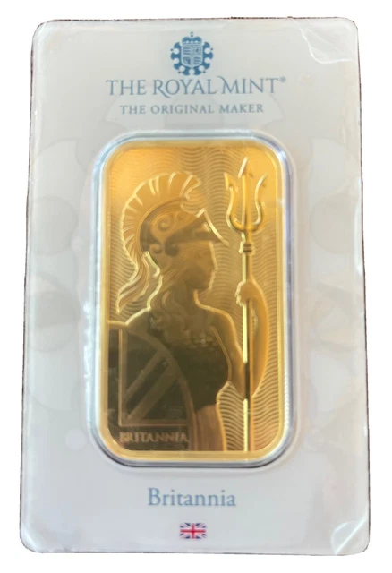 1 oz. Gold Bar - Royal Mint Britannia - 999.9 Fine in Assay