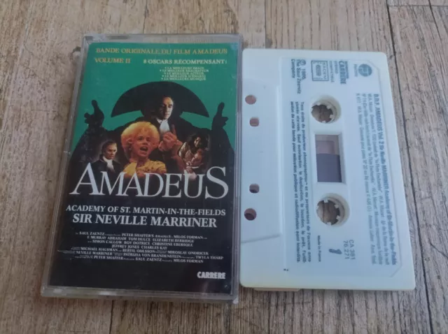 AMADEUS Vol 2  STR NEVILLE MARRINER ACADEMY OST BOF FILM CASSETTE AUDIO TAPE K7