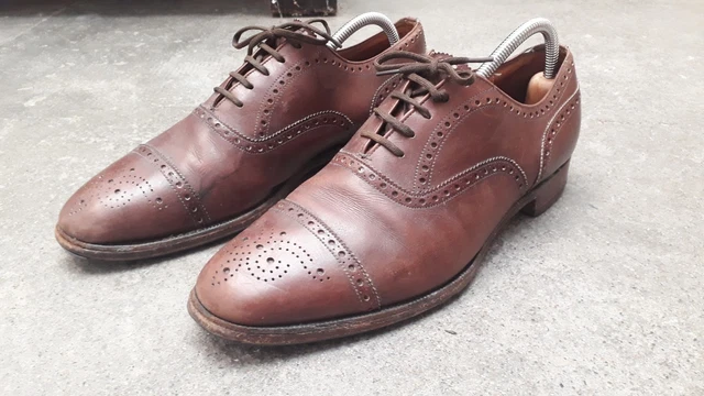 Chaussures Church's Diplomat En Cuir - Taille 43 - Richelieu Brogué - Occasion Très Bon état
