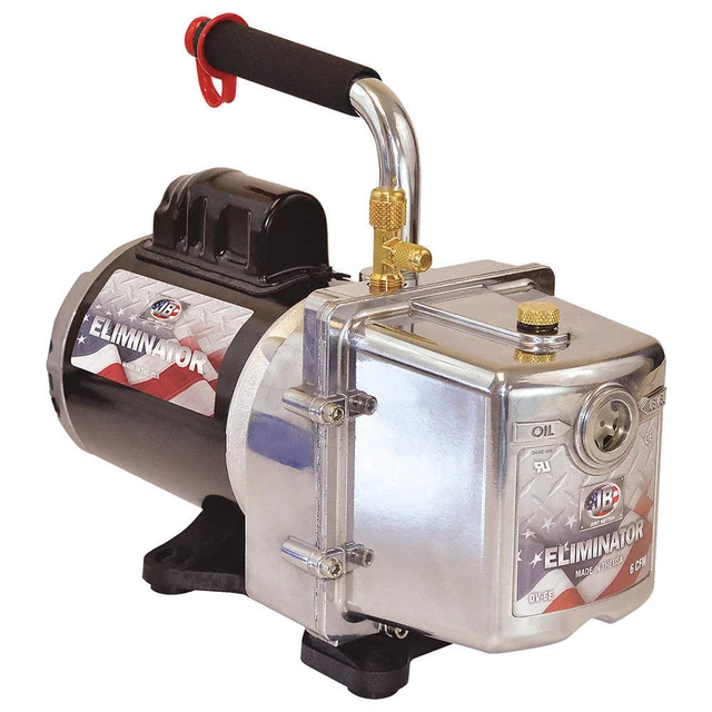 JB INDUSTRIES DV-6E-250 Refrigerant Evacuation Pump,6.0 cfm