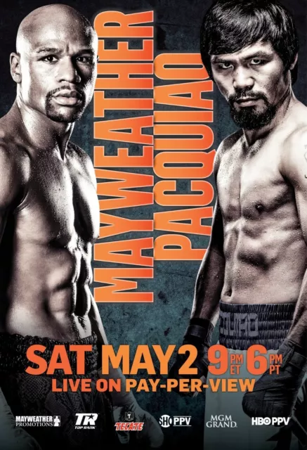 Floyd Mayweather vs Manny Pacquiao Poster | Framed | Boxing | NEW | USA