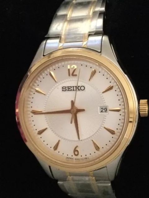 SEIKO Two-Tone ESSENTIALS Stainless Steel Women's Watch - SUR474    MSRP: $275