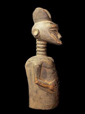 African art handcrafted from one piece Statues Ritual fetish Suku sculpture 778