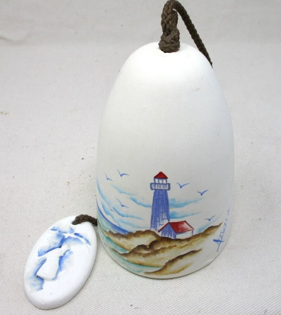 Vintage Sandstone Creations Hand Painted Lighthouse Wind Chime Arizona USA