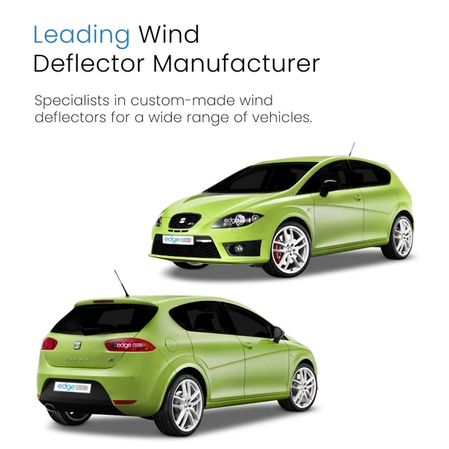 SEAT LEON MK2 1P 20062012 5 Door Hatchback Wind Deflectors 4pc Edgevisors £27.99 PicClick UK