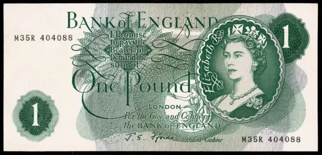 Bank of England * £1 * Fforde * P374er / B302 * Prefix M35R - REPLACEMENT  * EF