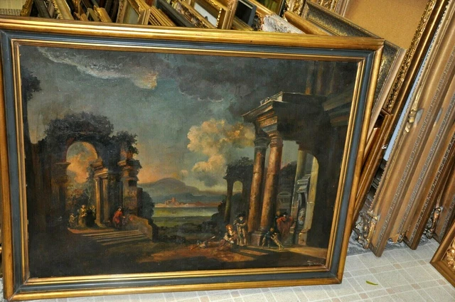 Large Antique Allegorical Grand Salon Painting by Artist Zorn