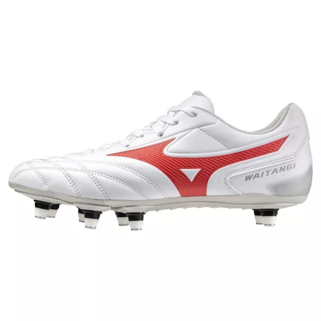 MIZUNO Waitangi II CL R1GA2401 60 White Red Width 4E Rugby Football Cleats