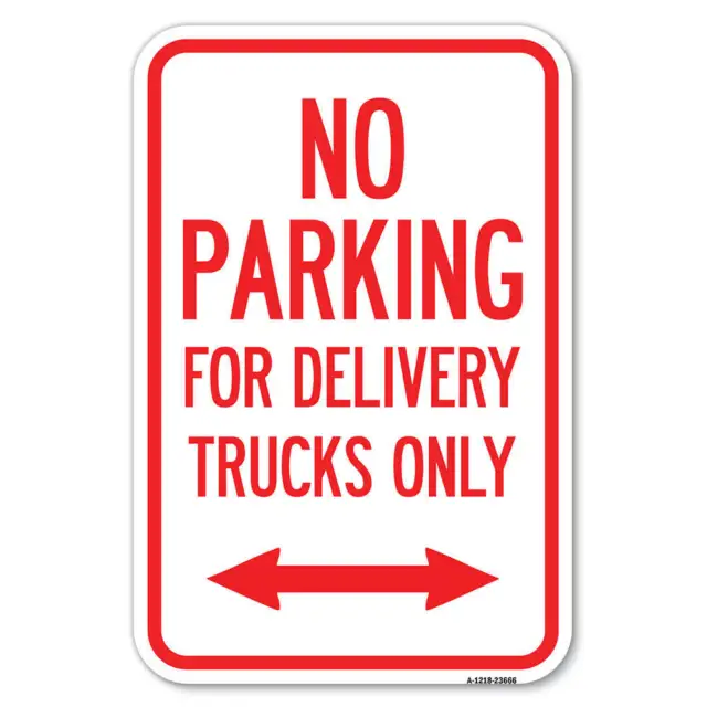 No Parking Sign No Parking for Delivery Heavy-Gauge Aluminum Sign