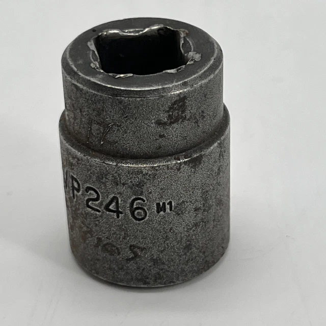 Mac Tools 1/2" Drive 3/4" SAE 6 Point Impact Short Socket VP246 Made in USA USED 3
