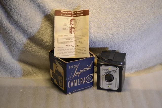 VINTAGE HERCO IMPERIAL Camera With Box And Instuctions 5 99 PicClick VINTAGE HERCO IMPERIAL Camera With Box And Instuctions 5 99 PicClick