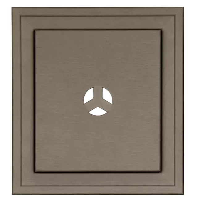 "Accesorio de revestimiento de vinilo de montaje cuadrado J-BLOCK de madera de hierro marrón 098 montaje 8""x8""x2"""