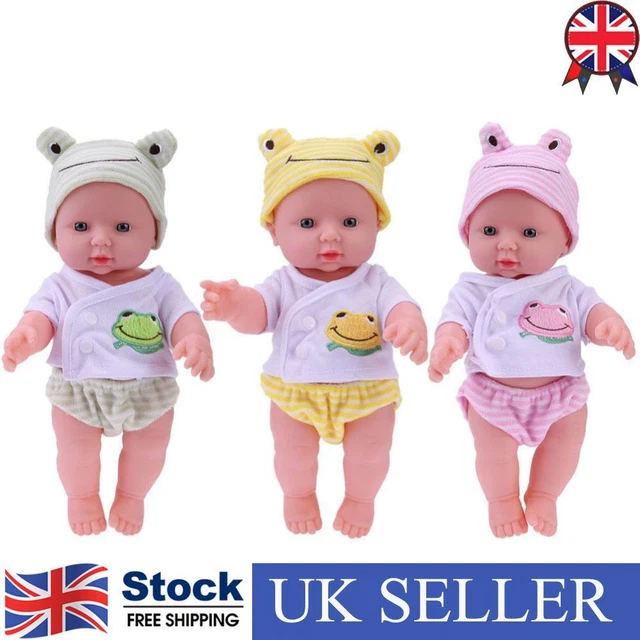 30cm Finished Doll Soft Elastic PVC 3D Simulation Baby Dolls Baby Companion Toys