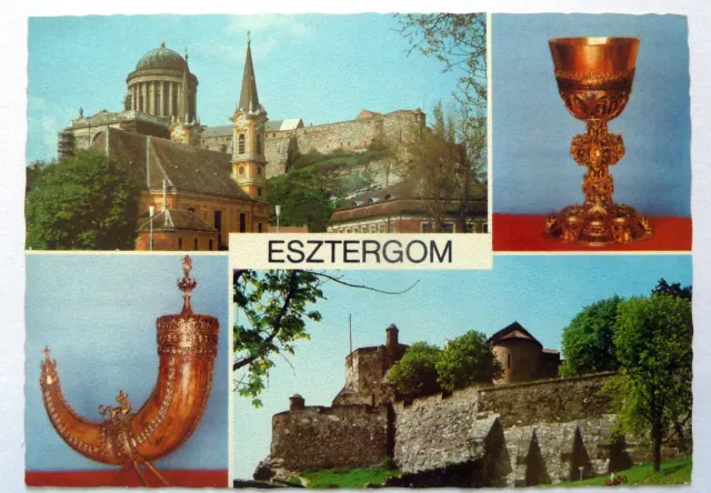 Esztergom - Solva Gran - Ungarn - AK gelaufen 1979 - Kirche - Kelch - Kunst