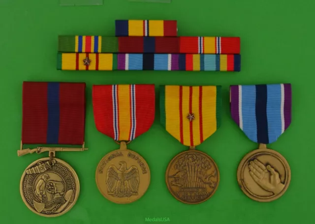 Marine Corps Vietnam & Cambodia  Service Medals & Ribbon Bar  - Usmc - U.s.