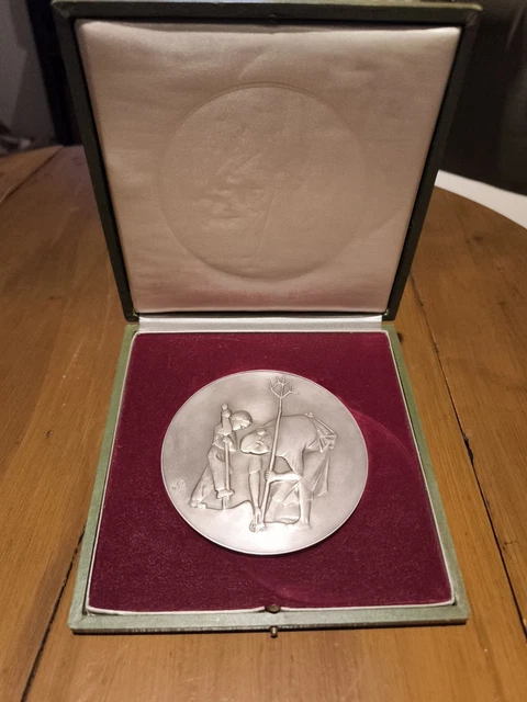 Médaille - Plaque argent - "La Source" - Dupuis - Art Nouveau