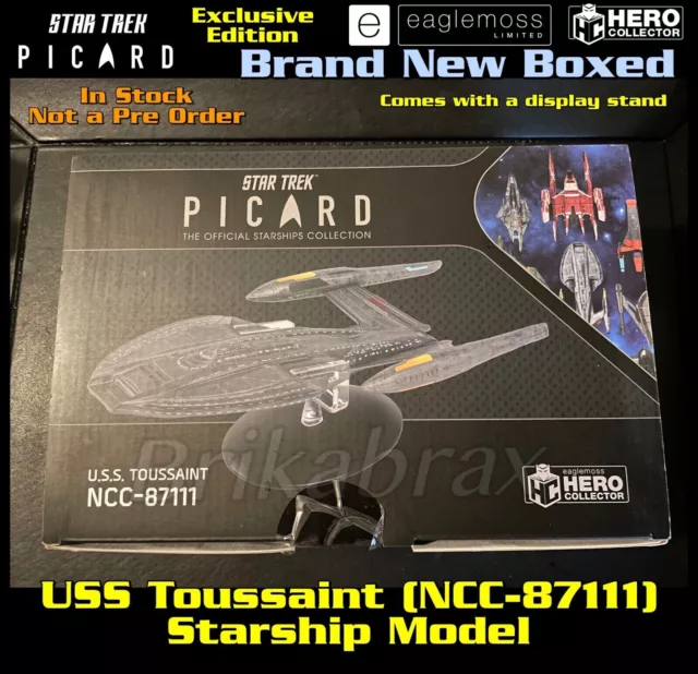 Eaglemoss Star Trek Picard The Starship Collection: USS Toussaint NCC-87111 New