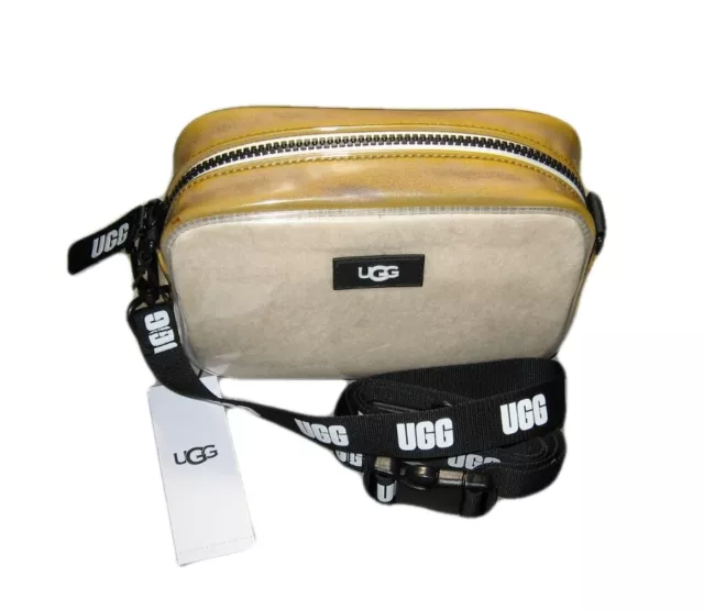 New Ugg Janey Ii Clear Sheepskin Crossbody Shoulder Bag Purse Handbag Nwt