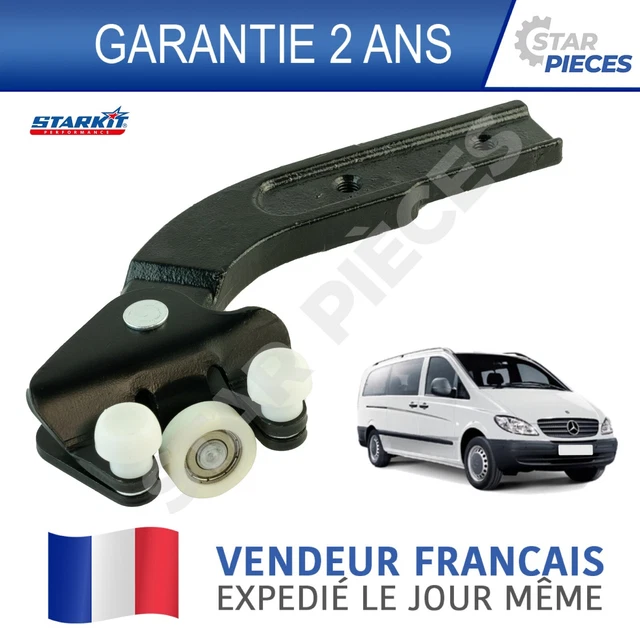 Support De Fixation Porte Arrière Pour Vito W639 - Remplacement A6397600628 - Métal Noir, Installation Facile