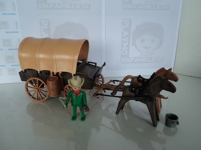 Playmobil Bache de Chariot Vintage 3243 3278 abimée