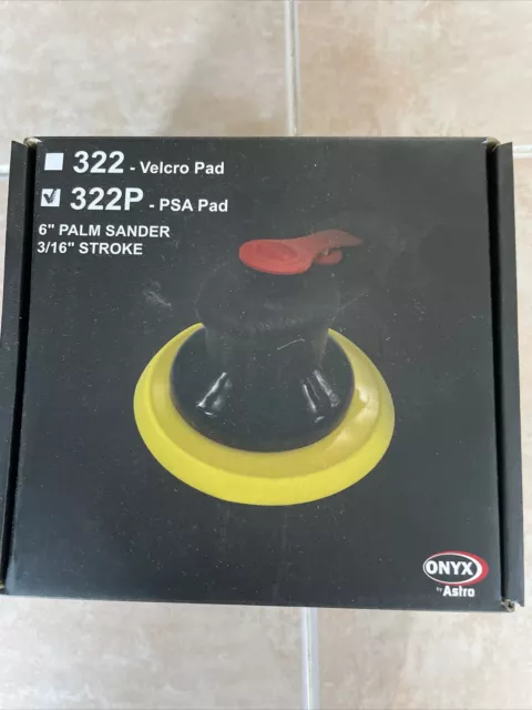 Lijadora de palma de aire con acabado de 6" Onyx by Astro Pneumatic® #AP-322P