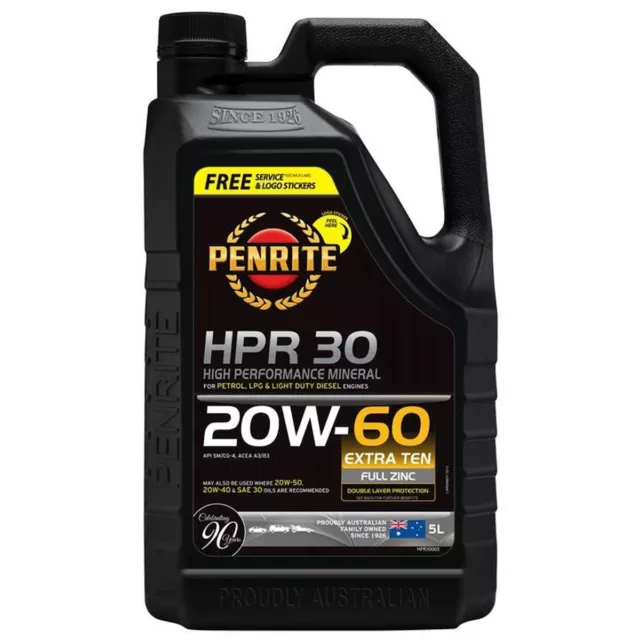 Penrite HPR 30 SAE 20W-60 Engine Oil 5L 2