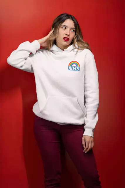 Rainbow hoodie inspired by NHS