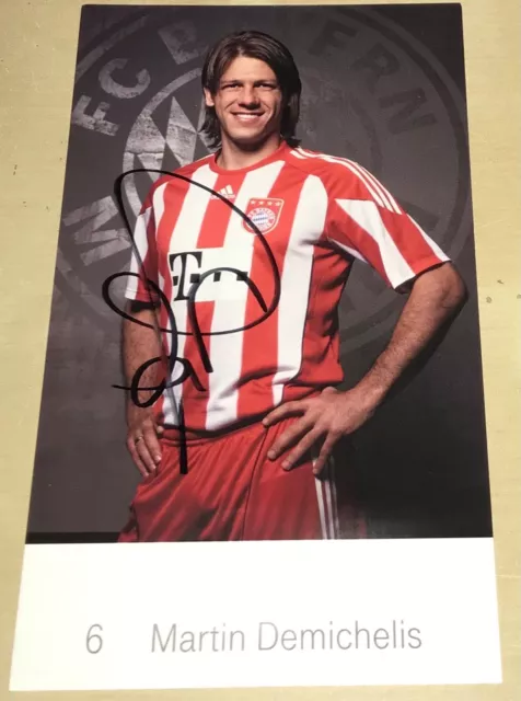 RAR Martin Demichelis Original signierte Autogrammkarte Bayern München Autogramm