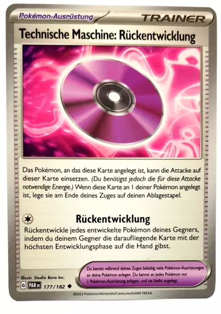 Pokemon Karte: Technische Maschine: Rückentwicklung 177/182 Paradoxrift DE